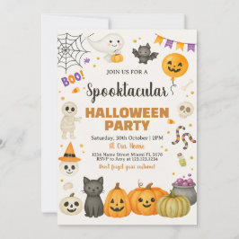 Invitación de fiesta de Halloween en Spooktacular