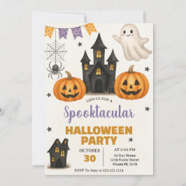 Invitación de fiesta de Halloween en Spooktacular