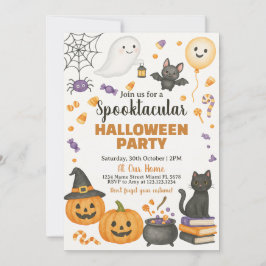 Invitación de fiesta de Halloween en Spooktacular