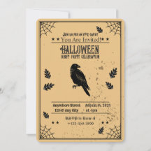 Invitación de fiesta de Halloween en Spooky Bat