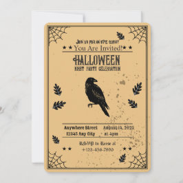Invitación de fiesta de Halloween en Spooky Bat