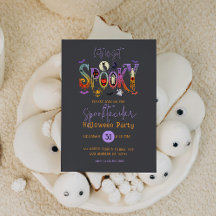 Invitación de fiesta de Halloween Espeluznante