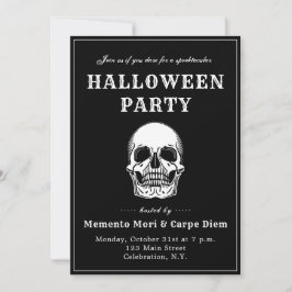Invitación de fiesta de Halloween espeluznante de