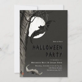 Invitación de fiesta de Halloween espeluznante de