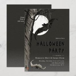 Invitación de fiesta de Halloween espeluznante de