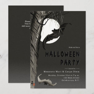 Invitación de fiesta de Halloween espeluznante de 