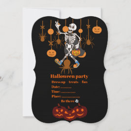 Invitación de fiesta de Halloween espeluznante – L
