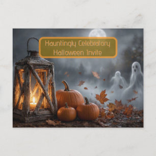 Invitación de fiesta de Halloween inquietantemente
