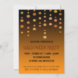 Invitación de fiesta de Halloween jack o' lantern