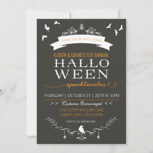 Invitación de fiesta de Halloween para adultos
