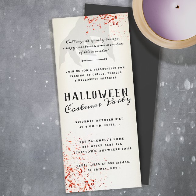 Invitación de fiesta de Halloween para adultos con (Subido por el creador)