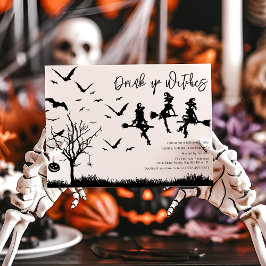 Invitación de fiesta de Halloween para brujas: ¡Be
