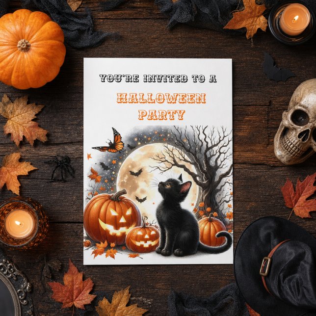 Invitación de fiesta de Halloween para niños con g (Subido por el creador)