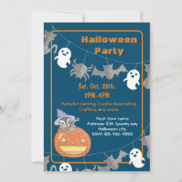 Invitación de fiesta de Halloween para niños de Ch