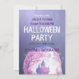 Invitación de fiesta de Halloween personalizable