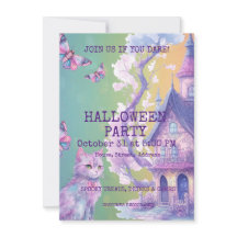Invitación de fiesta de Halloween personalizable