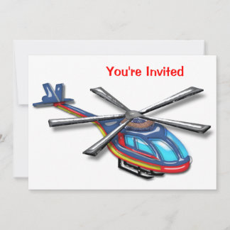 Invitación de Fiesta de helicópteros voladores alt