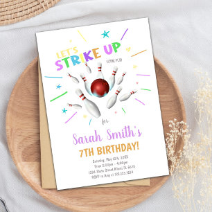 Invitación de Fiesta de huelga editable para niños