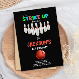 Invitación de Fiesta de huelga infantil editable