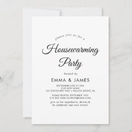 Invitación de fiesta de inauguración de casa con g