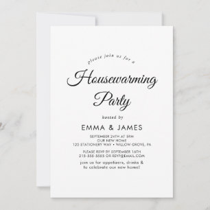 Invitación de fiesta de inauguración de casa con g