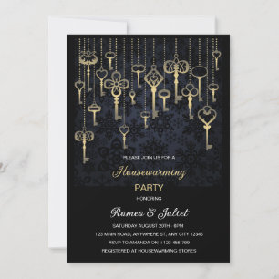 Invitación de fiesta de inauguración de casa con l