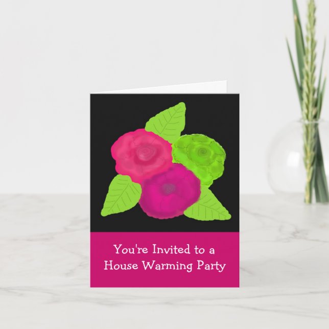 Invitación de fiesta de inauguración de la casa Fl (Anverso)