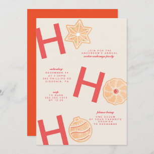 Invitación de fiesta de intercambio de cookies a n