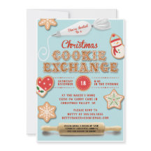 Invitación de fiesta de intercambio de cookies a n