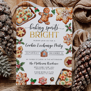 Invitación de fiesta de intercambio de cookies a n