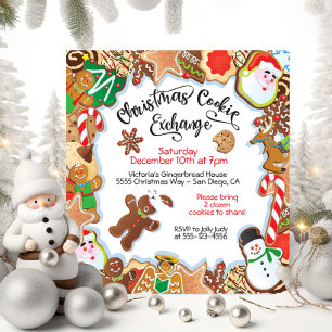 Invitación de fiesta de intercambio de cookies a n