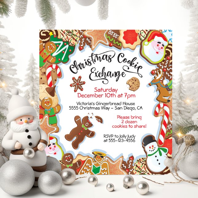 Invitación de fiesta de intercambio de cookies a n (Subido por el creador)