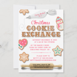Invitación de fiesta de intercambio de cookies a n