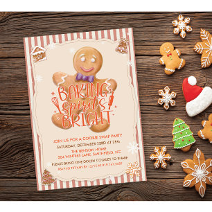 Invitación de fiesta de intercambio de galletas vi