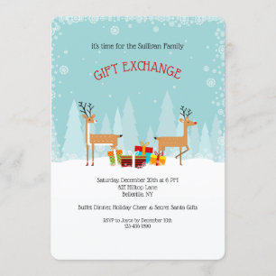 Invitación de fiesta de intercambio de regalos
