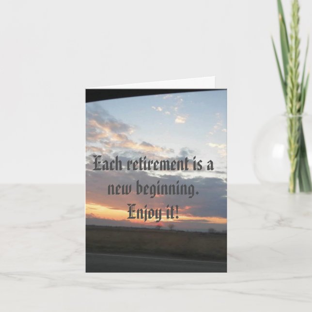 invitación de fiesta de jubilación (Anverso)