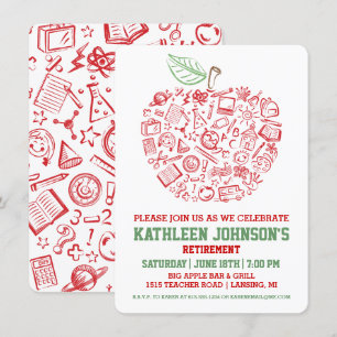 Invitación de fiesta de jubilación de profesores A