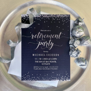 Invitación de Fiesta de Jubilación, elegante celeb