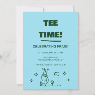 Invitación de fiesta de jubilación Funky Retro Tee