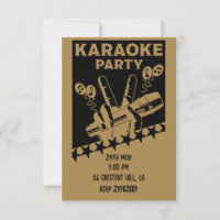 Invitación de Fiesta de Karaoke