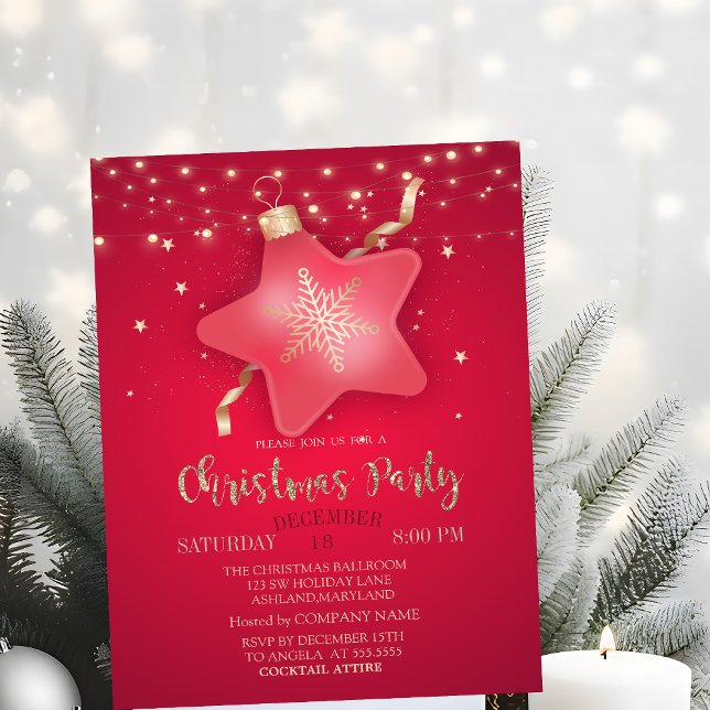 Invitación de fiesta de la empresa de estrellas de (Subido por el creador)