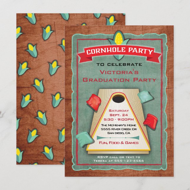 Invitación de fiesta de lanzamiento de bolsa de fr (Anverso / Reverso)