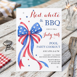 Invitación de fiesta de lazo patriótico