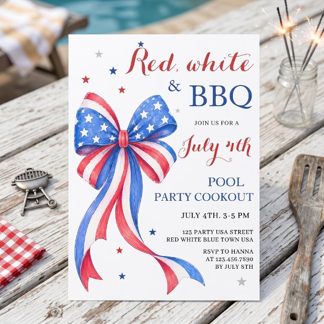 Invitación de fiesta de lazo patriótico (Subido por el creador)