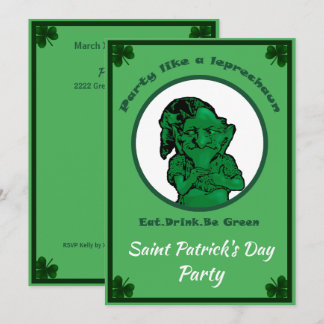 Invitación de Fiesta de Leprechan del Día de San P