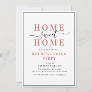 invitación de fiesta de limpieza con marco elegant