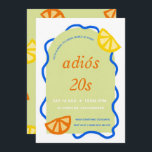 Invitación de fiesta de los 20° Adios Mexicanos a<br><div class="desc">Tienes 30 años,  tu valentía en la espalda...  puede ser el momento de decir "¡ADIÓS 20!" ¿Evitar la fiesta de joe-soplones promedio? ¡Te tenemos! Audaz y luminosa,  esta invitación se encontrará fácilmente con la marca de un 30% de altura.</div>