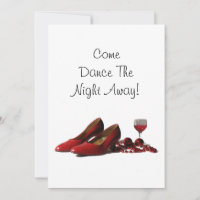 Invitación de fiesta de los nuevos años ( zapatos 