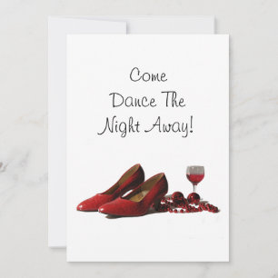 Invitación de fiesta de los nuevos años ( zapatos 