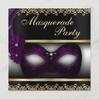 Invitación de Fiesta de mascarada